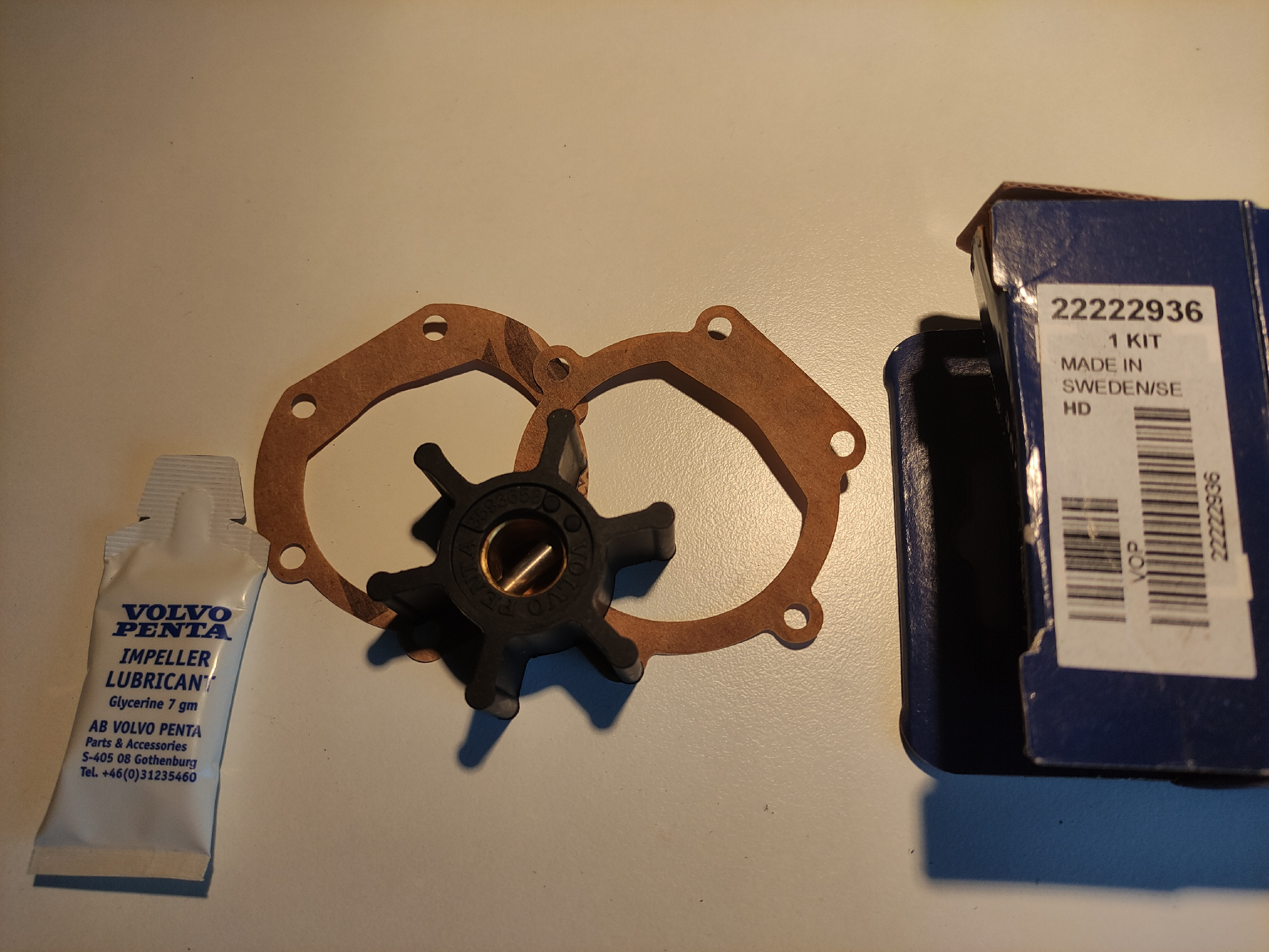 Volvo Penta impeller kit D1 / D2 (6L)