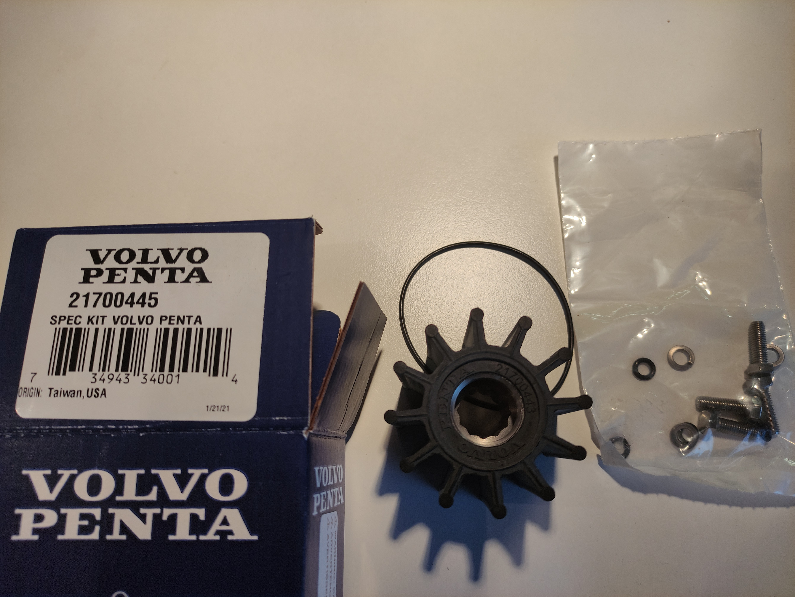 Volvo Penta impeller kit V6-200 / 240 / 280 C - J, V8-300-C…430-CE