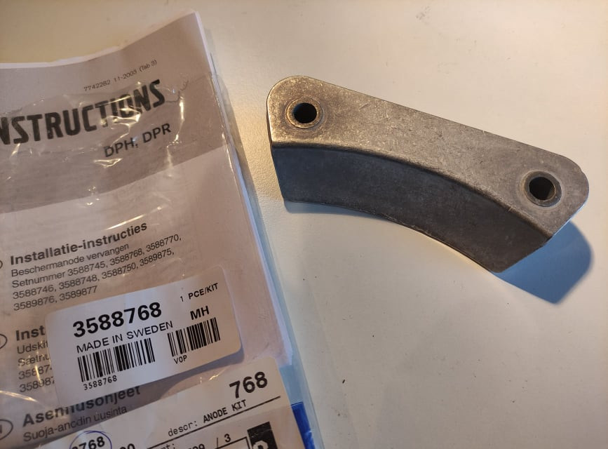 Volvo Penta anoda hořčík DPH transom