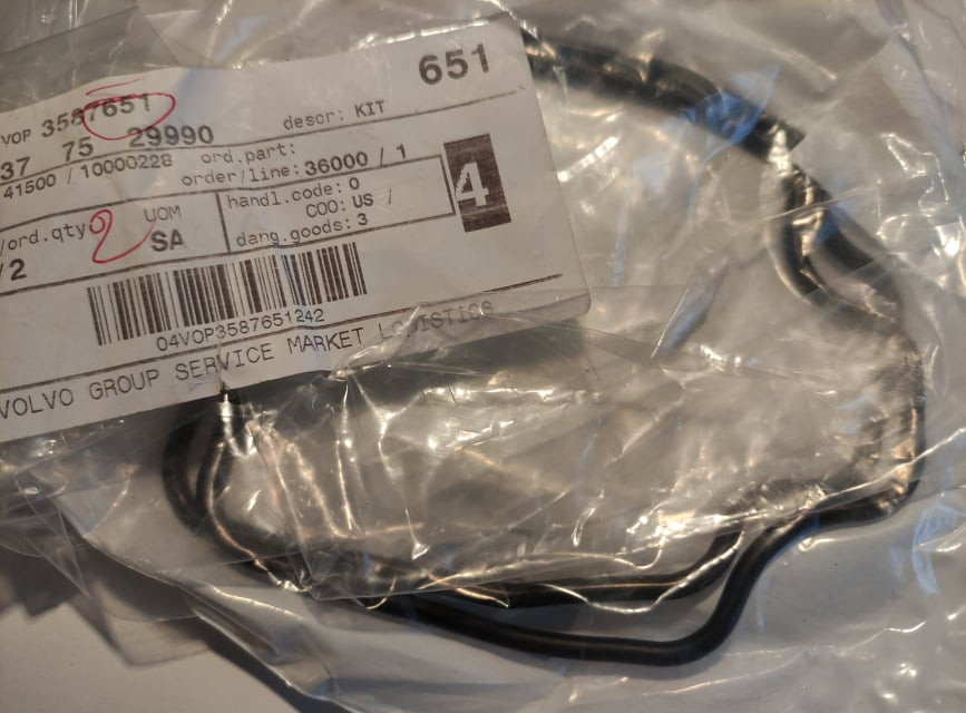 Volvo Penta těsnění výfukový kolektor / transom