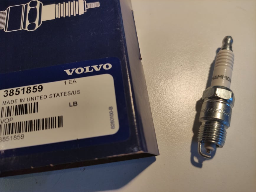 Volvo Penta zapalovací svíčky 430...740B, AQ, 4,3 L, sada 6 ks