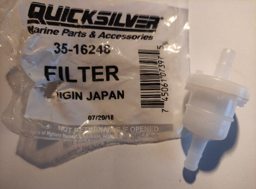 Mercury palivový filtr 8…15 4-takt, nově 8M0157133