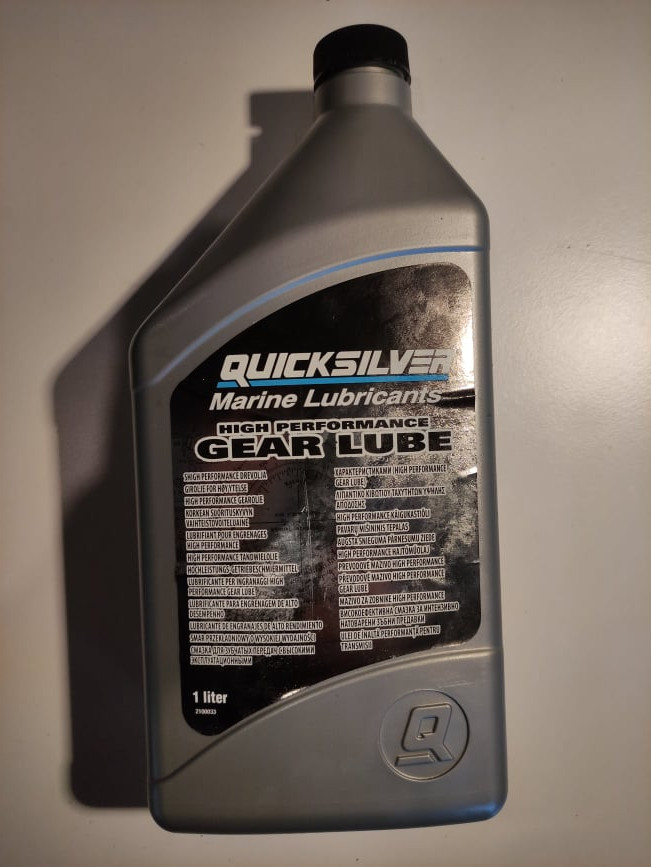 Mercury převodový olej MerC, Quicksilver HP Gear Lube /lahev 1 l/