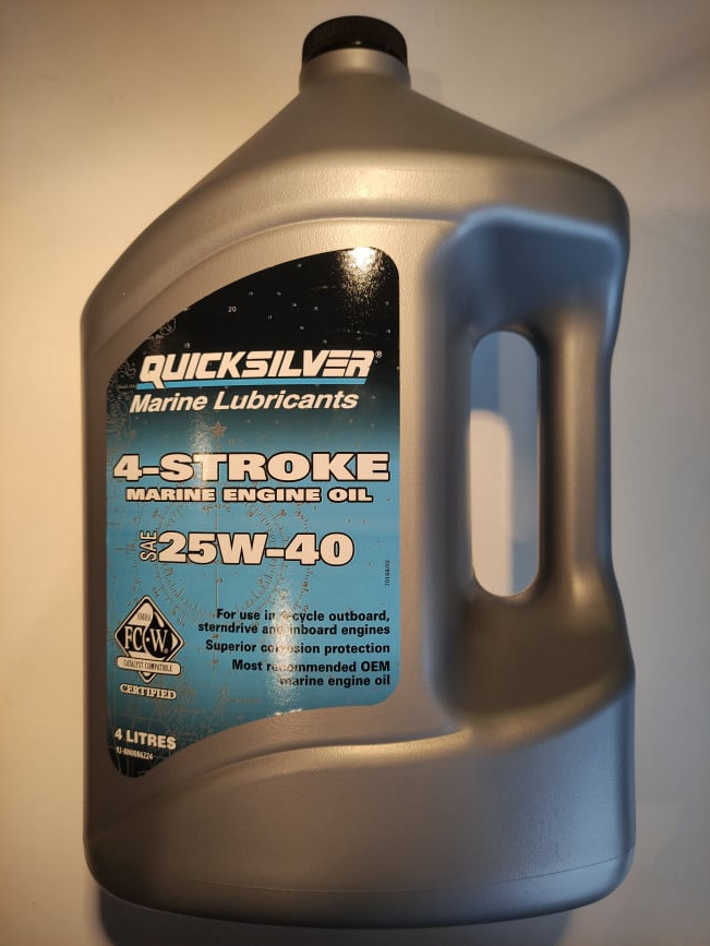Mercury lodní motorový olej 4takt 25W40 3,8l Quicksilver