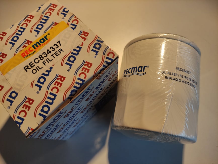 REC834337 olejový filtr /náhrada VP 834337, Kohler 359771/