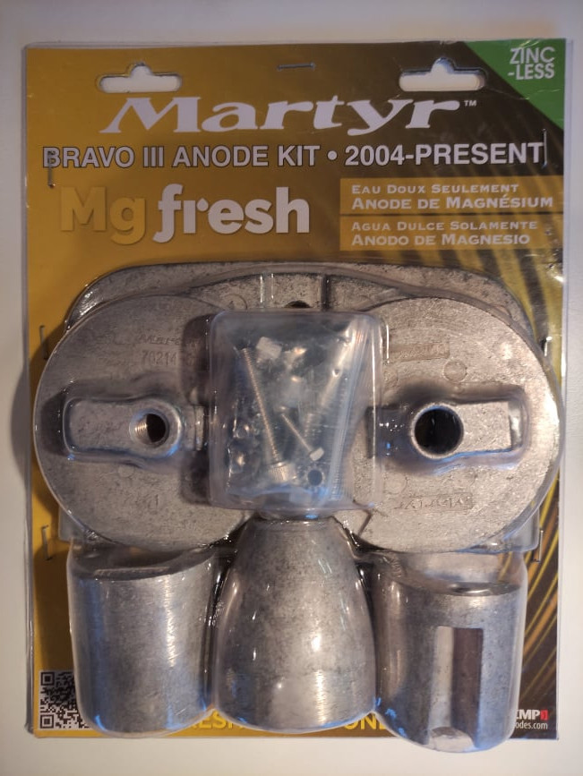 CMBRAVO3KITM anody Bravo III, kit, hořčík MG