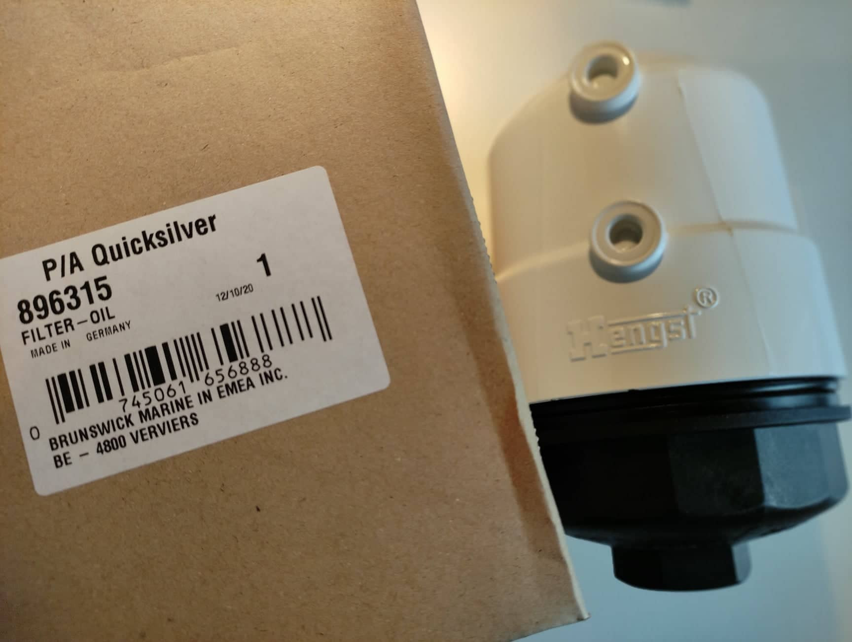 Mercury olejový filtr QSD 2,0, 2,8, 4,2
