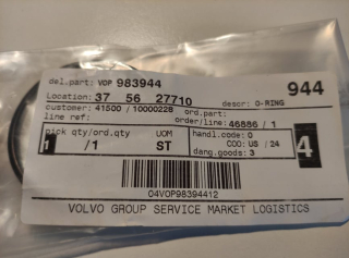 Volvo Penta o-kroužek termostatu
